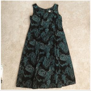 Women’s paisley printed vintage dress barn dress
